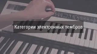 Yamaha MX & Reface CS — Категории электронных тембров