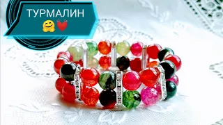 МАСТЕР-КЛАСС. Как собрать двойной браслет на резинке своими руками?  Hanbmade.