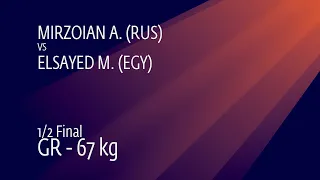 1/2 GR - 67 kg: A. MIRZOIAN (RUS) v. M. ELSAYED (EGY)