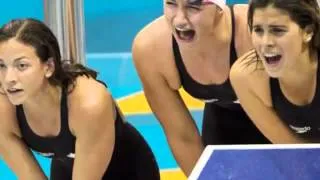Olympic New Record Set  USA Women Set Olympic Record in 4x200 Freestyle Relay