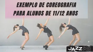 Exemplo de coreografia de jazz dance para Infanto Juvenil 2 - (11 a 12 anos)