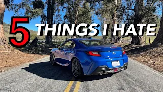 Top 5 things I HATE about the new 2022 SUBARU BRZ