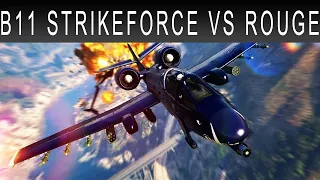 GTA 5 ONLINE: B11 STRIKEFORCE VS ROGUE DOGFIGHT F4D