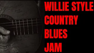 Country Blues Guitar Backing Track | Willie Nelson Style Jam in G Major
