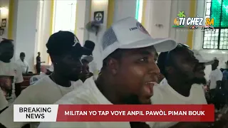 Nan moman Mès nan memwa prezidan Jovenel Moise la anpil militan tap voye anpil parol piman Bouk