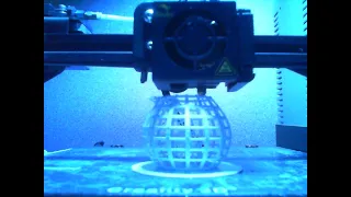 Timelapse Print: Wireframe Klein Bottle Small