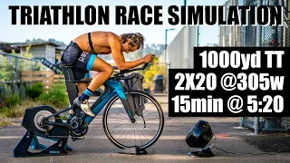 OLYMPIC TRIATHLON RACE SIMULATION – 3hr training swim-bike-run