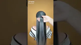 Tutorial gaya rambut wanita. cara mengikat rambut ala Korea.