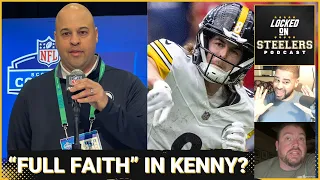 Steelers GM Omar Khan: "Full Faith" in Kenny Pickett? | Plan at Center Obvious? | Combine DBs Speak