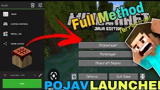 (POJAV LAUNCHER) = Real java edition 😱 || how to play java in Android || #viral #minecraft