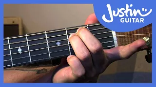 Fingerstyle Minor Chord Scale Relations - Folk Guitar Lesson - JustinGuitar [FO-106]