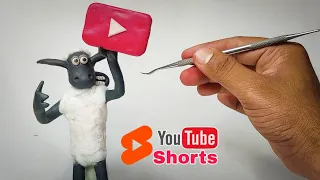 Shaun the sheep 🐑 Hold my YouTube button 😍#shorts #viralshorts #short #ytshorts #trending