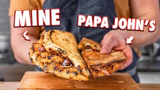 Making The Papa John’s Papadia At Home | But Better