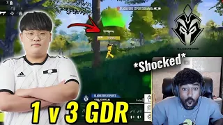 Neyoo & Godl Shocking Reaction On This Korean Player 1 v 3🔥 😳 | Unbelievable 1 v 3 To  GDR 💀