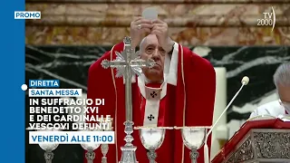 Messa in suffragio di Benedetto XVI e dei cardinali e vescovi defunti - 3 novembre ore 11 su Tv2000