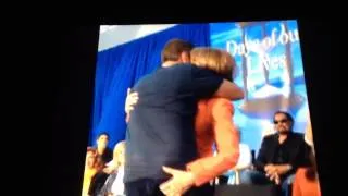 Jarlena kiss and ass grab by Deidre to Drake at Day of Days event November 8th, 2014