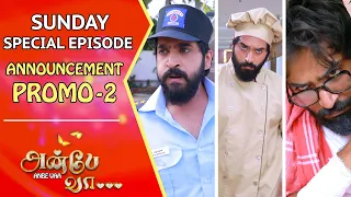 Anbe Vaa - Sunday Special Episode Announcement (Promo -2) | அன்பே வா | Virat | Delna Davis