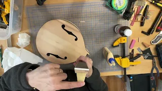 Attaching the Neck to the Body on Saga A-style Mandolin Kit