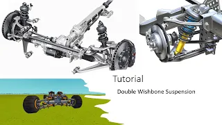 Scrap Mechanic Survival - HowToBuild Tutorial | Double Wishbone Suspension | 3 Methods (glitchless)