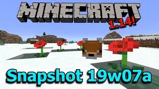 Minecraft 1.14 Snapshot 19w07a- Foxes!
