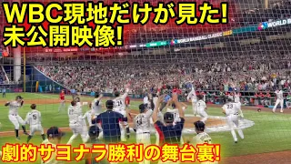 【奇跡のアングル!!】WBC侍ジャパン劇的逆転サヨナラ勝ちの瞬間！大谷翔平が見た世界最高峰の舞台！【現地映像】