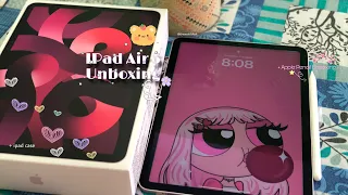 ✨IPad Air 5+Apples Pencil Unboxing! & iPad case on Amazon freedom sale. “Back to Campus” Apple sale✨