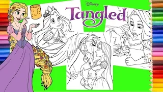 Disney Tangled - Princess Rapunzel and Pascal Coloring Pages for kids
