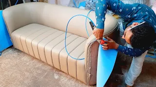Latest Leather Sofa Making 2023/How To Make High Quality Leather Sofa-Step-By-Step