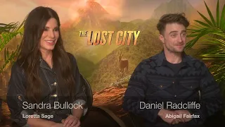 The Lost City Interview: Sandra Bullock & Daniel Radcliffe talk SXSW, Brazil & Filming in a Pandemic