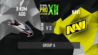 CS:GO - Natus Vincere vs. x-kom AGO [Nuke] Map 2 - ESL Pro League Season 12 - Group A - EU