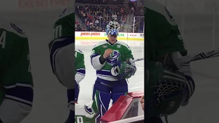 NHL Goalie REALLY Enjoys Smelling Salts