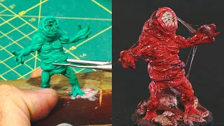 I Made a Polymer Clay Flesh Golem Miniature