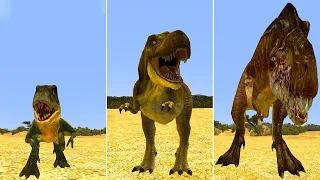 Evolution of T-Rex - Dinosaurs in Jurassic World