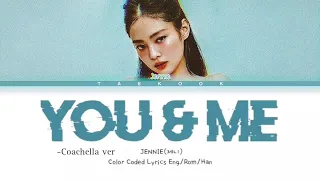 YOU AND ME - JENNIE | Color coded lyrics Eng | Taekook