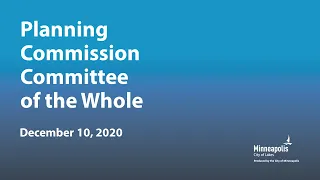 December 10, 2020 Planning Commission Committee of the Whole