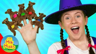 Five Little Joeys Jumping On The Bed | Kids Songs with Finger Puppets | The Mik Maks