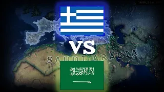 Greek Empire Vs. Saudi Caliphate | Modern Day HOI4 timelapse