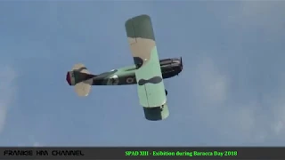 Biplane low pass | SPAD XIII | First World War Aircraft | Airplane low pass and high speed pass