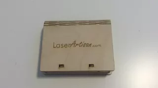 Laser Cut Box With Living Hinge and Spring Catch