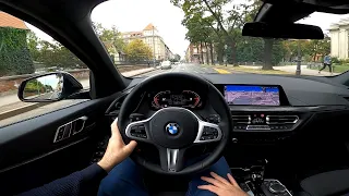 New BMW 1 Series 2021- POV test drive (118i 140 HP petrol Steptronic) M Sport