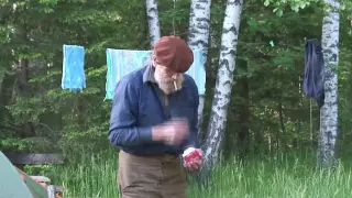 Novgorod hermit 15 years living under the canopy