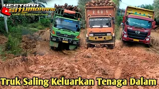 Truck Driver's Great Struggle on Muddy Inclines