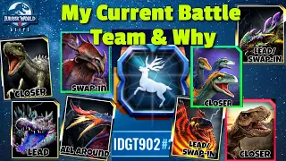 My Current Battle Team & Why | Jurassic World Alive 2.18