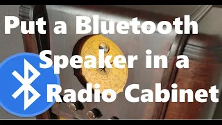 Turn an Antique Radio into a Bluetooth Speaker Without Absolutely Any Skill or Wiring!