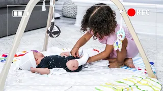 ABELLA BABYSITS HER NEWBORN BROTHER ALONE... YOU WON’T BELIEVE WHAT SHE DID!!! **HIDDEN CAMERA**