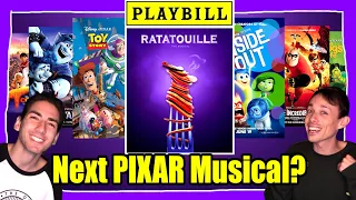 RANKING THE PIXAR MOVIES! Which Movies Should Be A Broadway Musical?