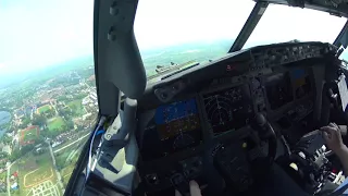 Boeing 737 MAX-9 Cockpit Takeoff and landing