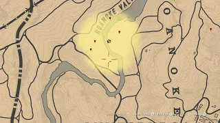 Карта сокровищ Река Камасса (все места) в Red Dead Redemption 2 Online PC
