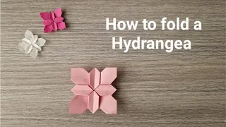 How to fold a simple origami hydrangea | DIY | Papercraft | Paper flower | Tutorial Shuzo Fujimoto