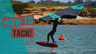 How to TACK toeside WINGFOIL (tutorial)